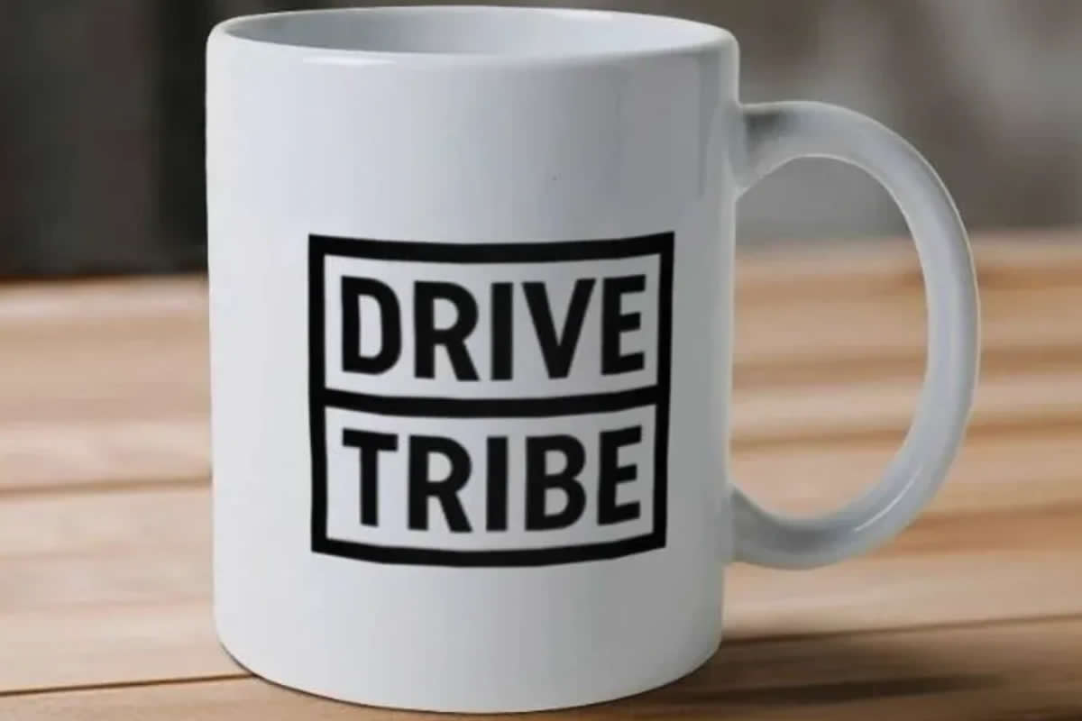 DriveTribe Originals merch mug.
