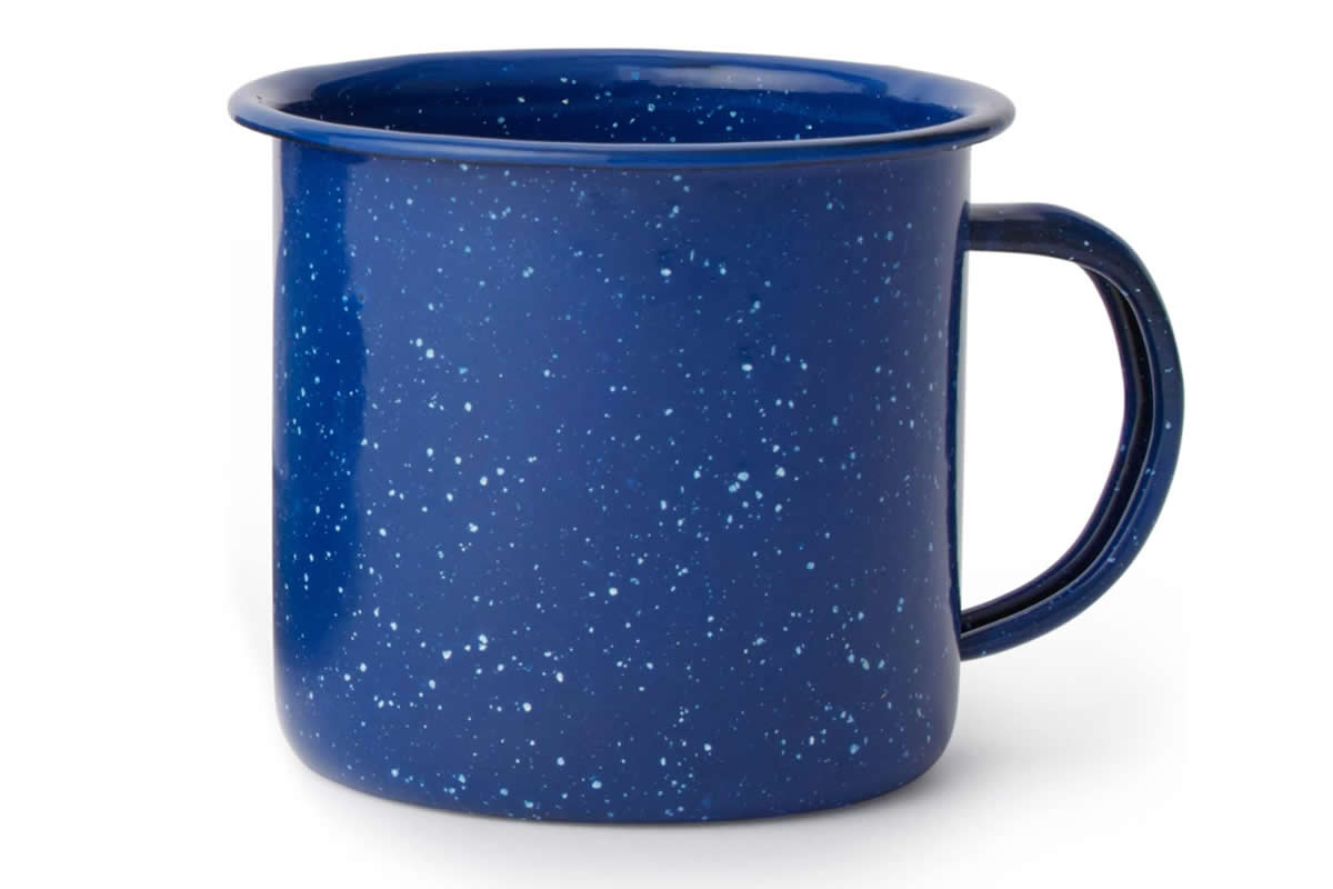 Enamel steel Coffee Mug.
