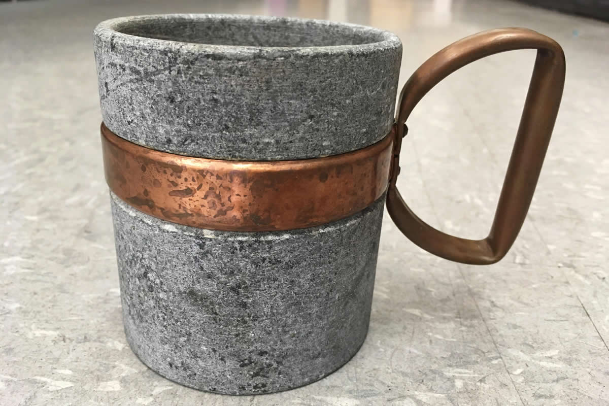 Stone mug.