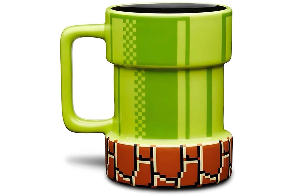 Super mario pipe mug.